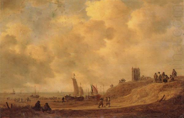 Jan josephsz van goyen The Coast at Egmodn an Zee oil painting picture